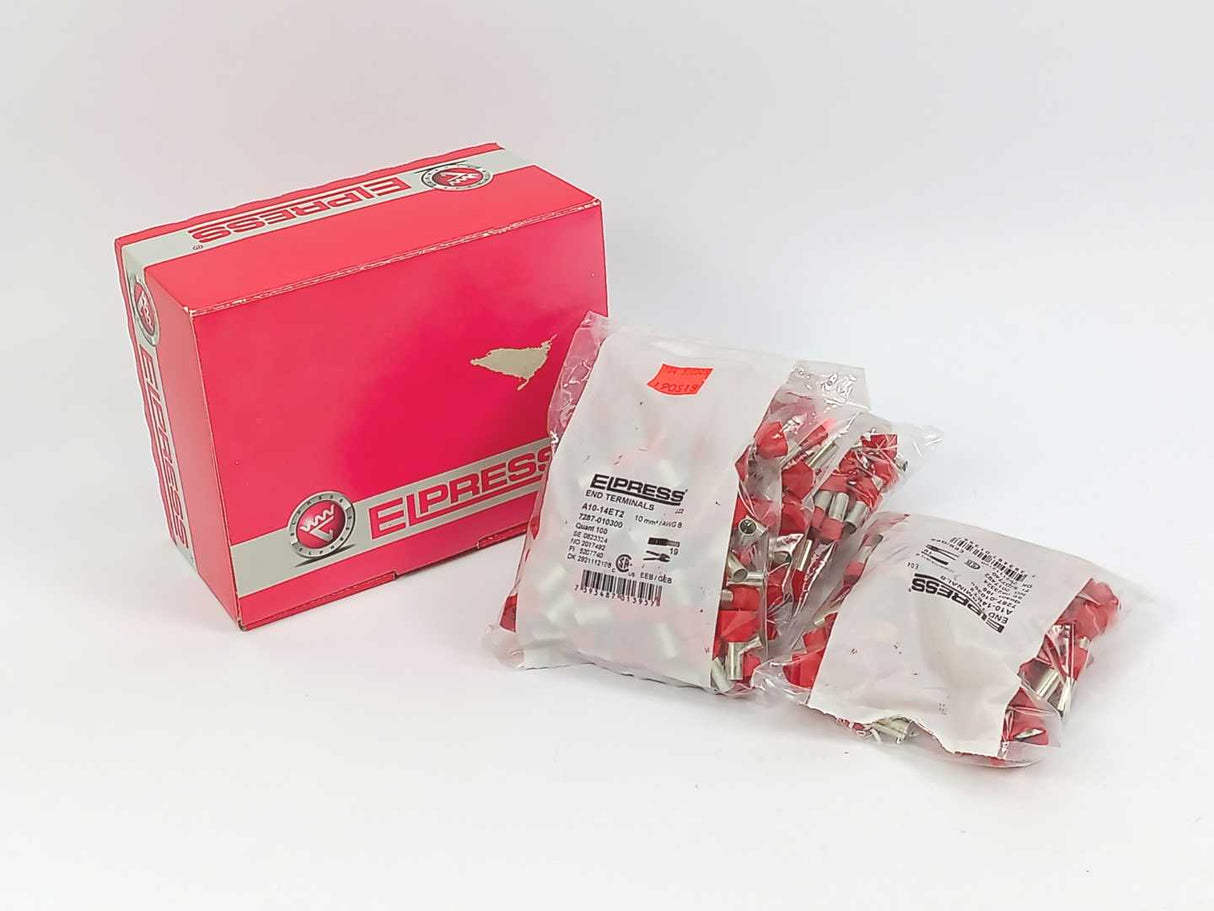 ELPRESS 7287-010300 A10-14ET2 TWIN Terminal Tube 400 Pcs. Batch