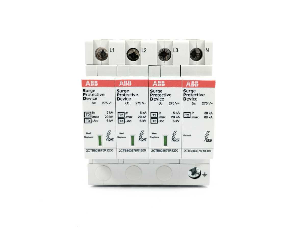 ABB 2CTB803973R1200 OVR T2-T3 3N 20-275 P QS Surge Protective Device