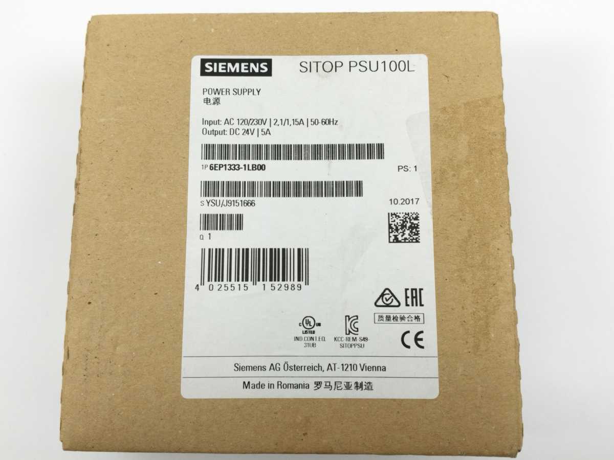 Siemens 6EP1333-1LB00 SITOP PSU100L Power Supply