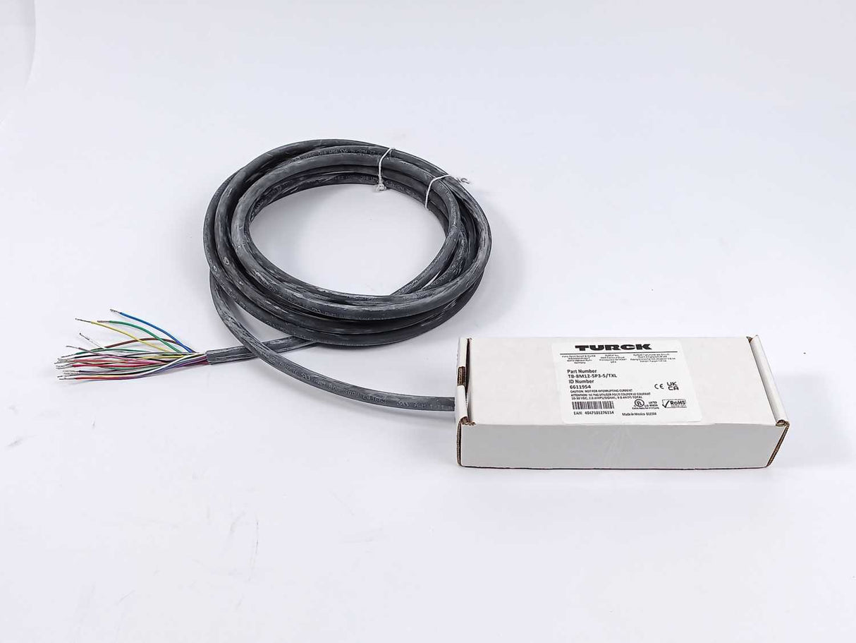 Turck 6611954 TB-8M12-5P3-5/TXL Passive Actuator/Sensor Box