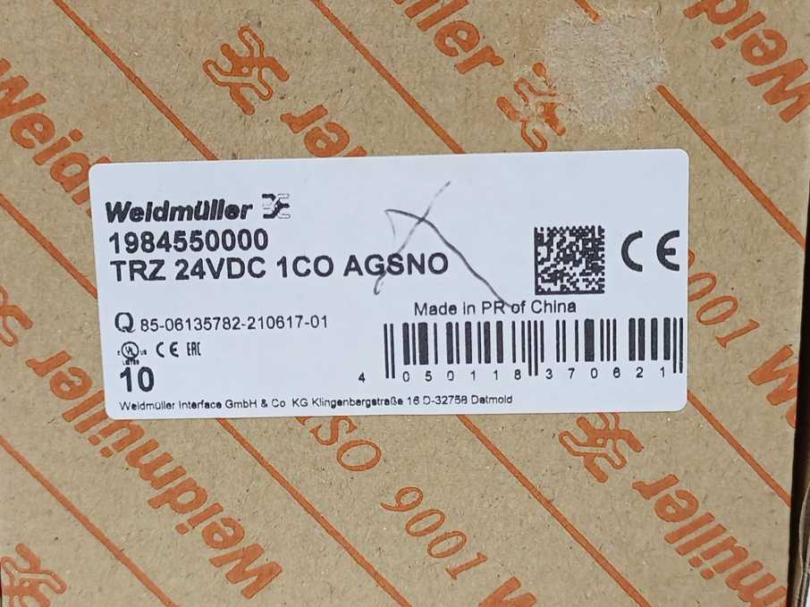 Weidmüller 1984550000 TRZ 24VDC 1CO AGSNO Relay Module Batch 8pcs.
