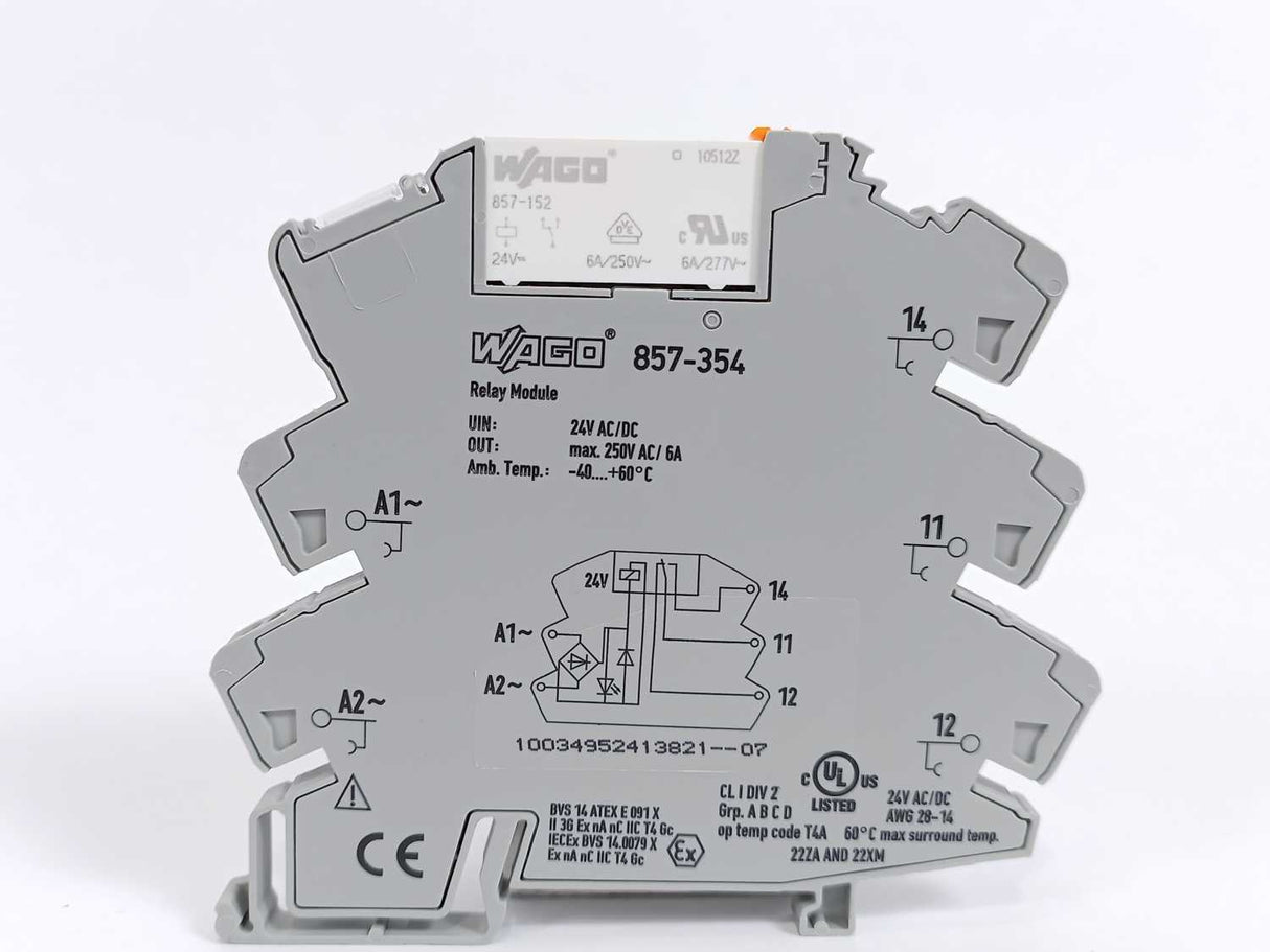 Wago 857-354 Relay module, Batch of 25 pcs.