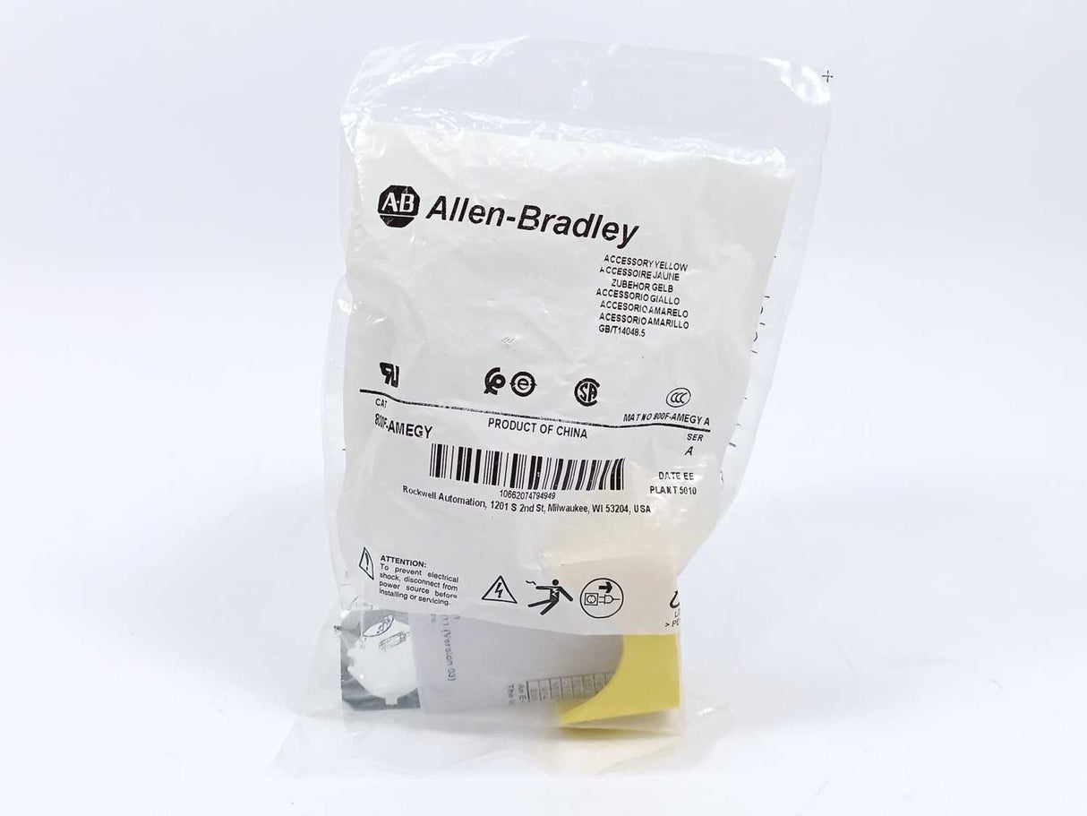 AB 800F-AMEGY 22mm Accessory Yellow Narrow Plastic Guard 4 Pcs.