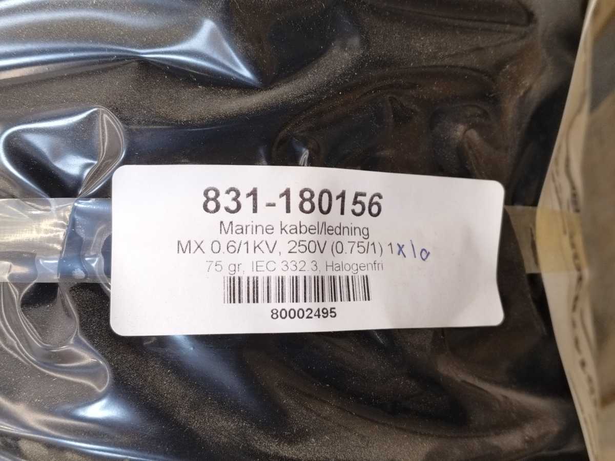 Nexans MX 1x10RF 0,6/1kV BK 1x10mm2 60332-3-22, Sold pr. meter
