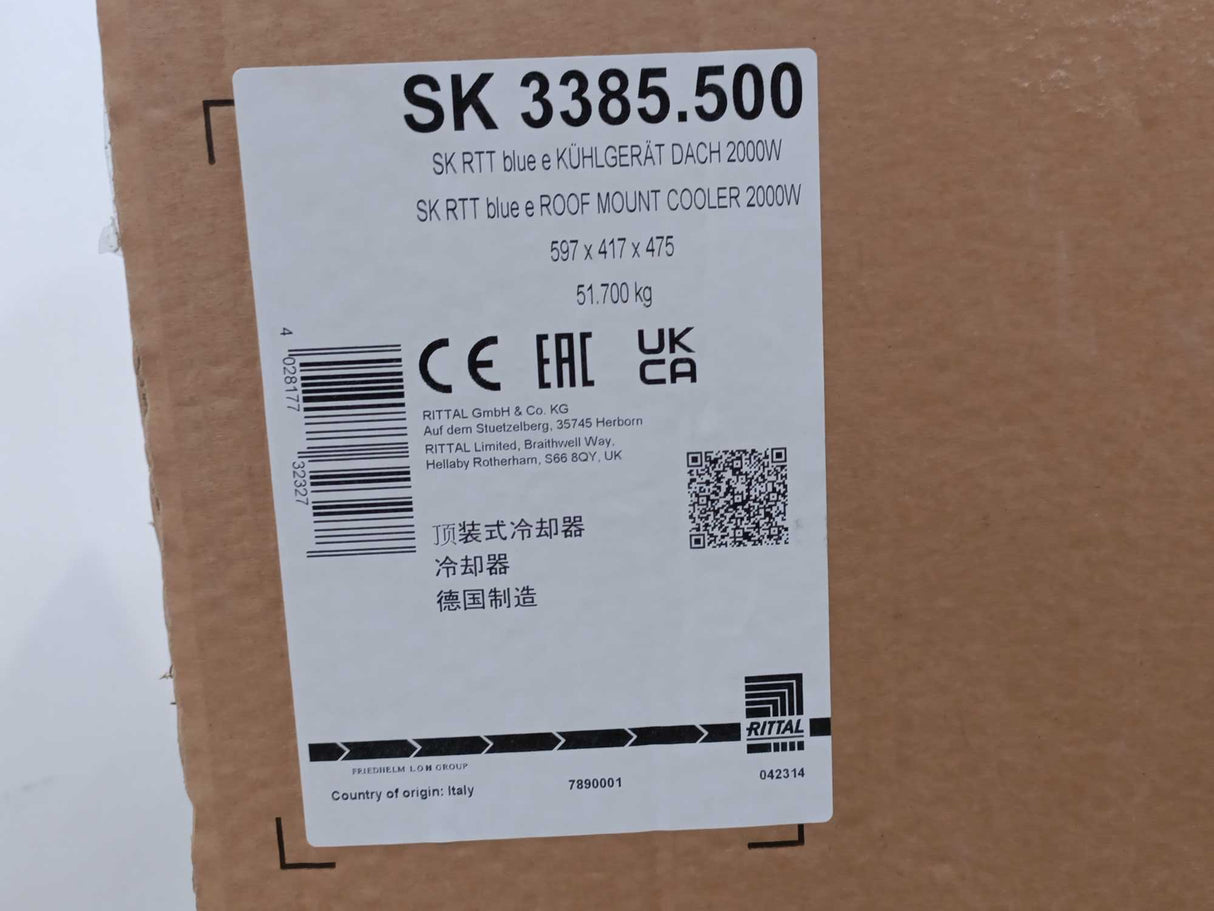 Rittal SK 3385500 Top-Mounted Cooling Unit TopTherm