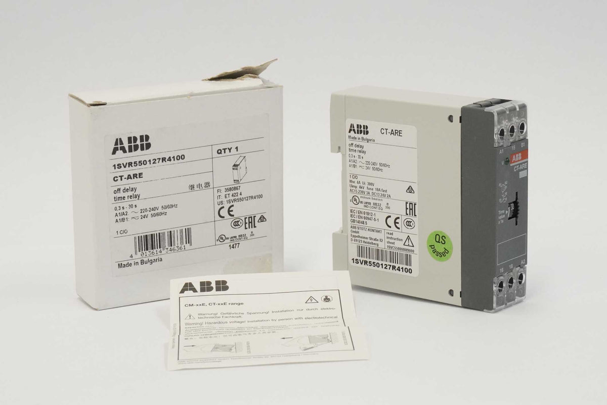 ABB 1SVR550127R4100 CT-ARE Off Delay Time Relay