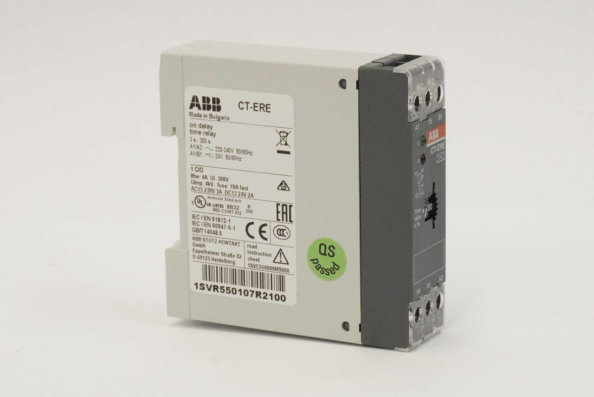 ABB 1SVR550107R2100 CT-ERE Electronic On Delay Time Relay