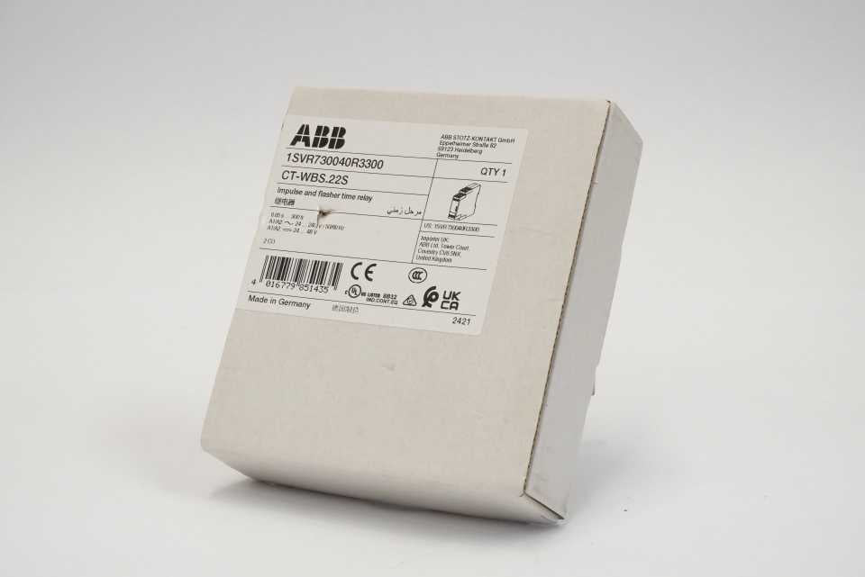 ABB Stotz-Kontakt 1SVR730040R3300 CT-WBS.22S Impulse and Flasher Time Relay