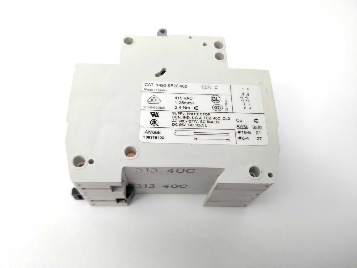 ALLEN-BRADLEY 1492-SP2C400 Miniature Circuit Breaker