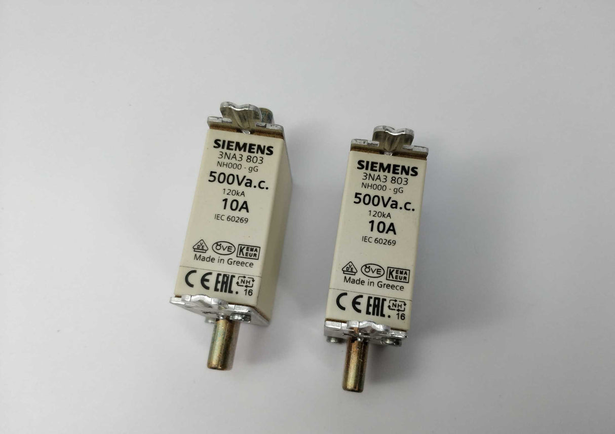 Siemens 3NA3803 Fuse-link 2 Pieces