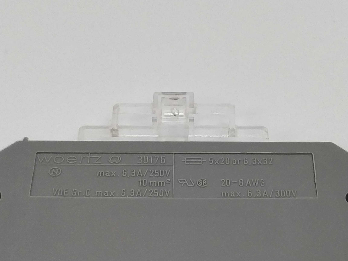 Woertz 30176 Grey Fuse terminals 20pcs/box