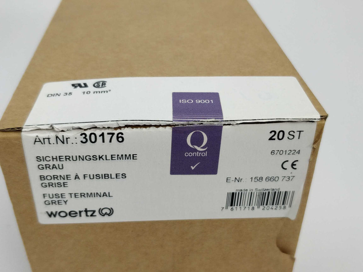 Woertz 30176 Grey Fuse terminals 20pcs/box