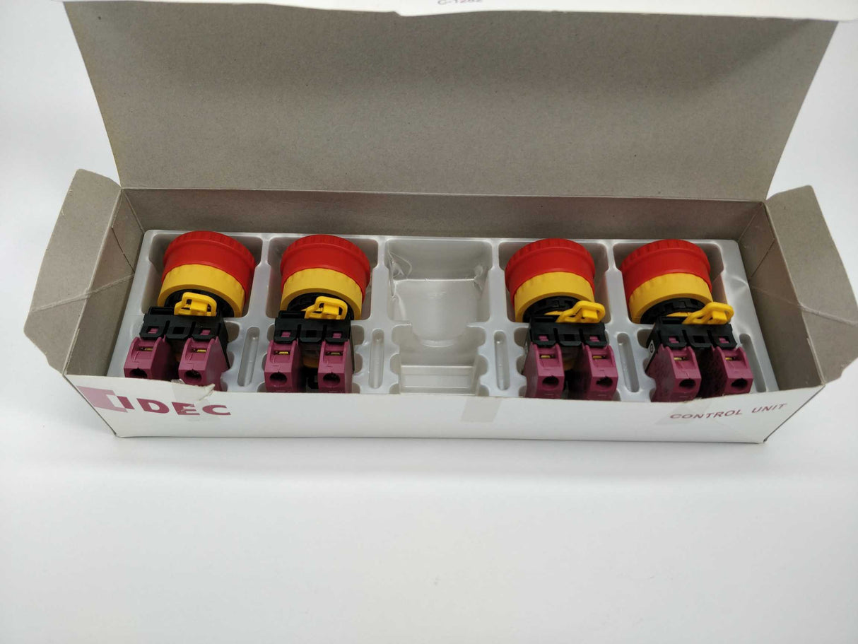 Idec YW1B-V4E02R Emergency Stop Switch 4 Pcs