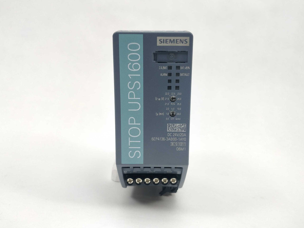 Siemens 6EP4136-3AB00-1AY0 24V/20A Sitop USB uninterruptible