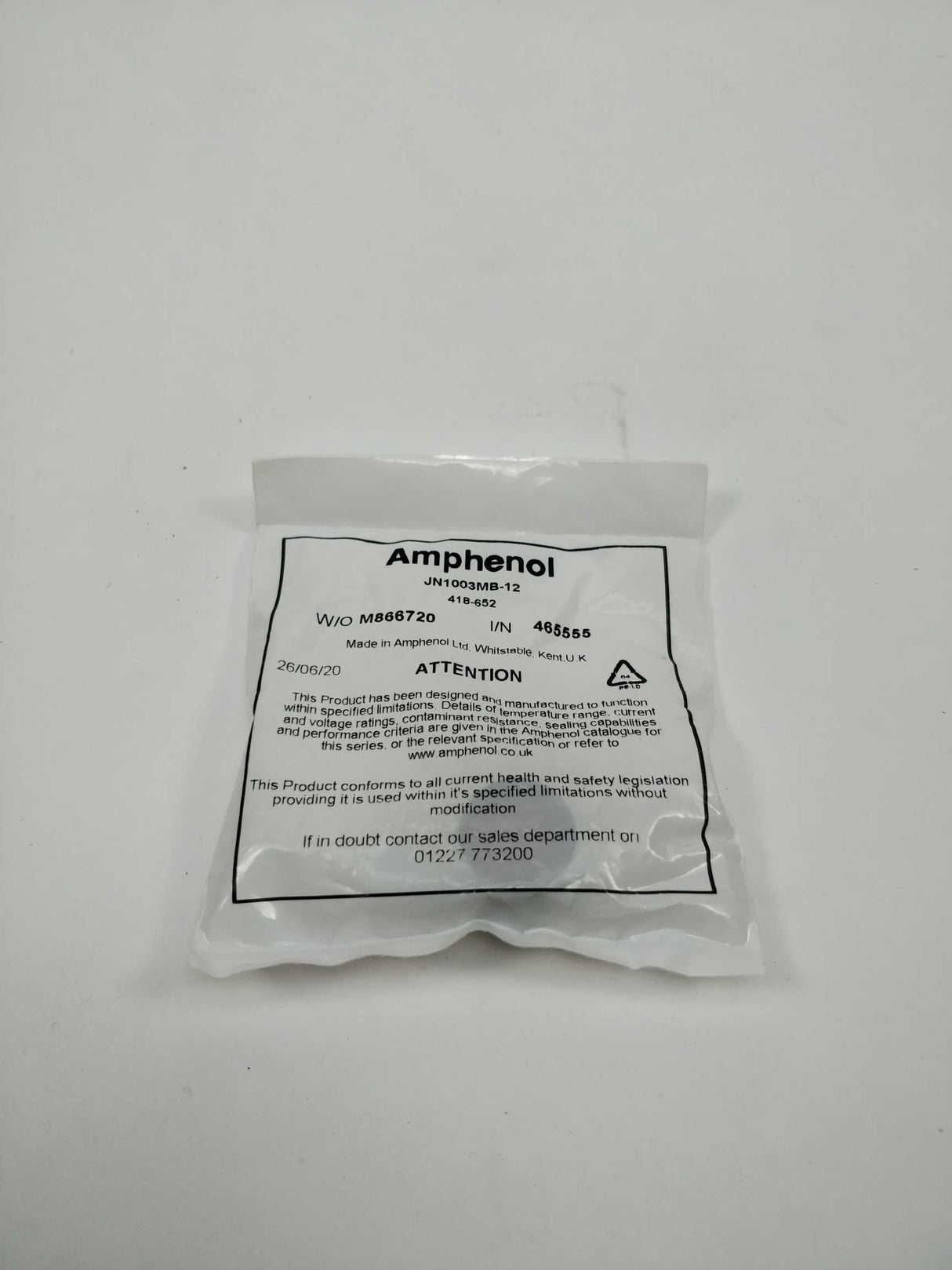 Amphenol JN1003MB-12 Dust cap cover size 12