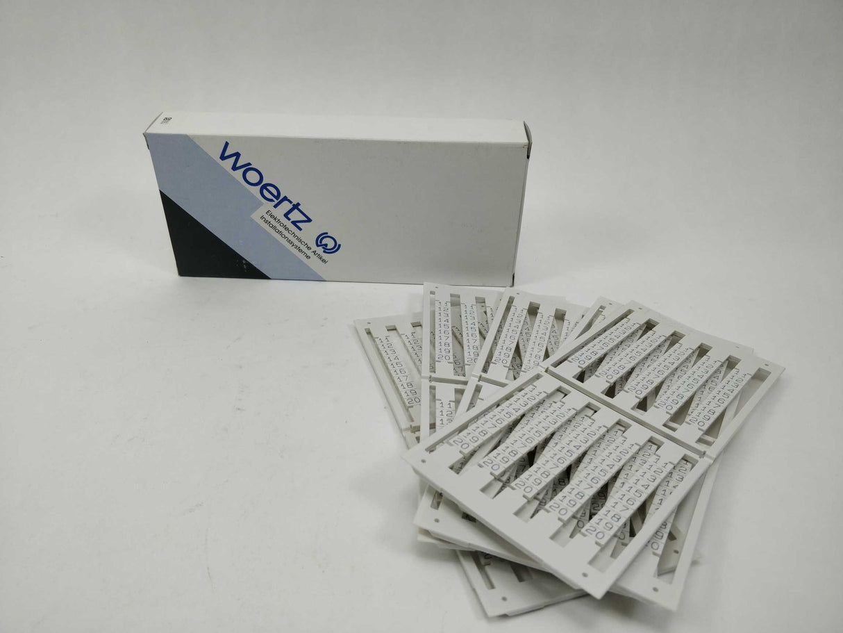 Woertz 35455/6902 Marking cards 6x9mm 11-20 50 Pcs.