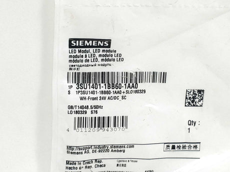 Siemens 3SU1401-1BB60-1AA0 LED Module