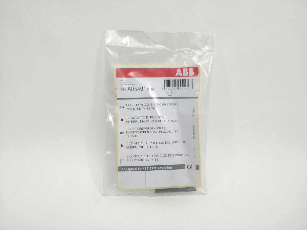 ABB 1SDA054918R1 AUP-I T4-T5-T6 1 Position Contact C. Breakers