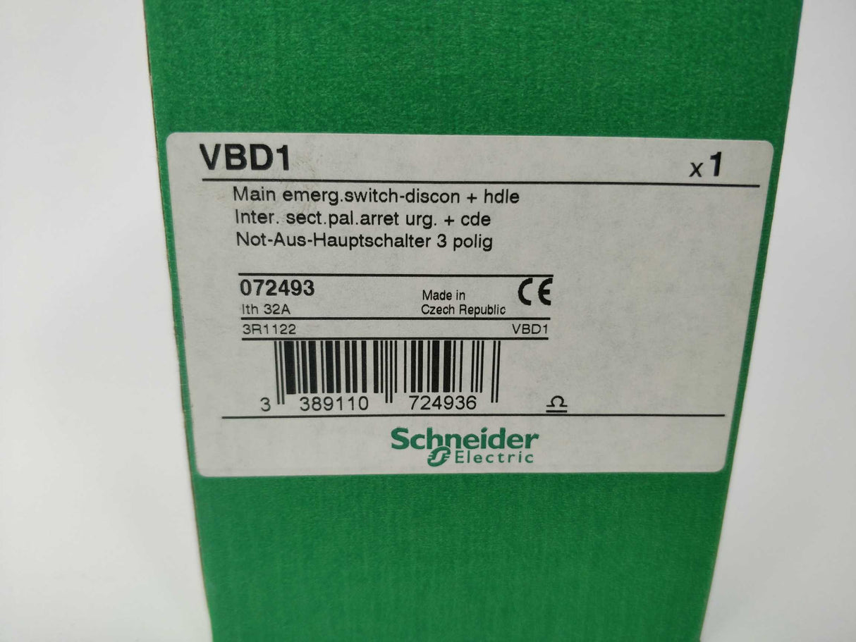 Schneider Electric VBD1 Main emergency switch-discon+hdle 32A