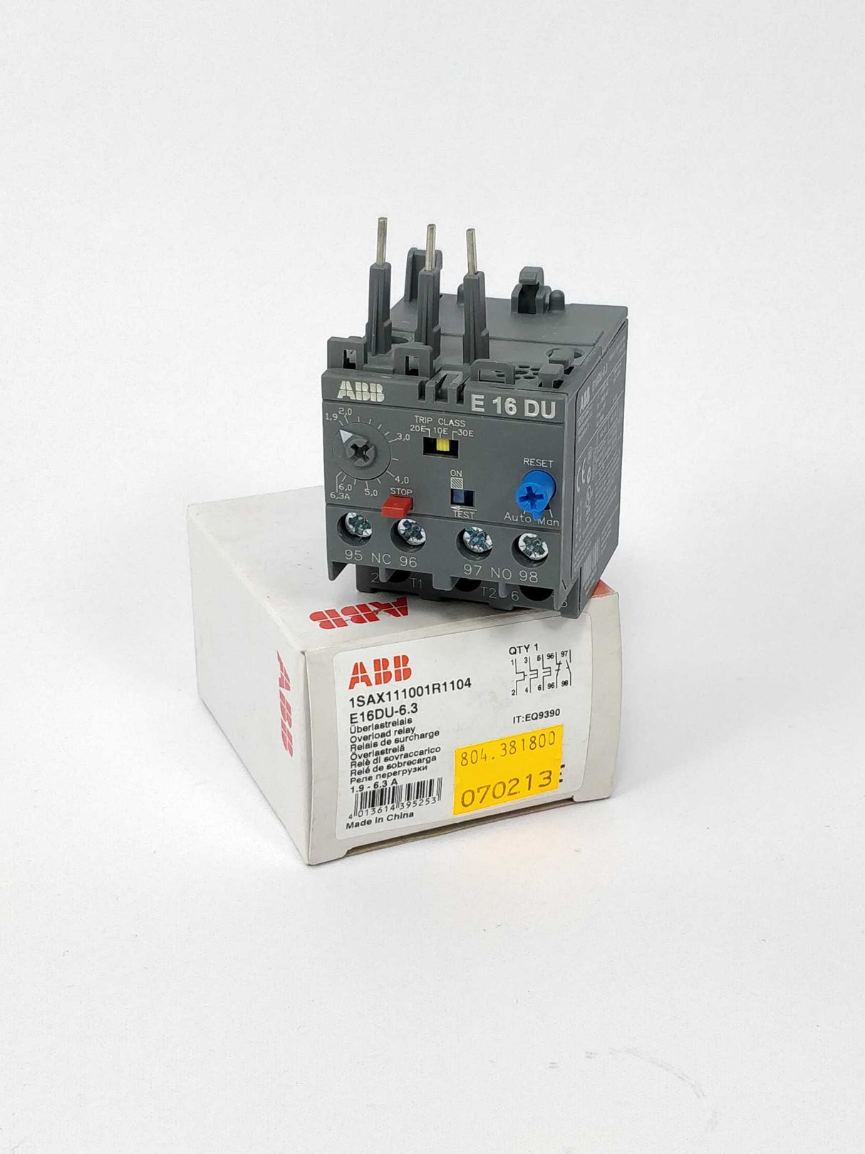 ABB 1SAX111001R1104 Überlastrelais In Box