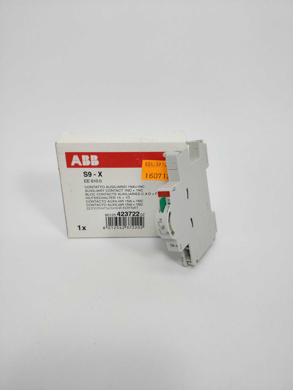 ABB EE 610 0 Auxiliary Contact 1NA+1NC S9-X