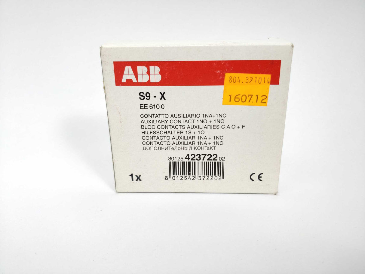 ABB EE 610 0 Auxiliary Contact 1NA+1NC S9-X