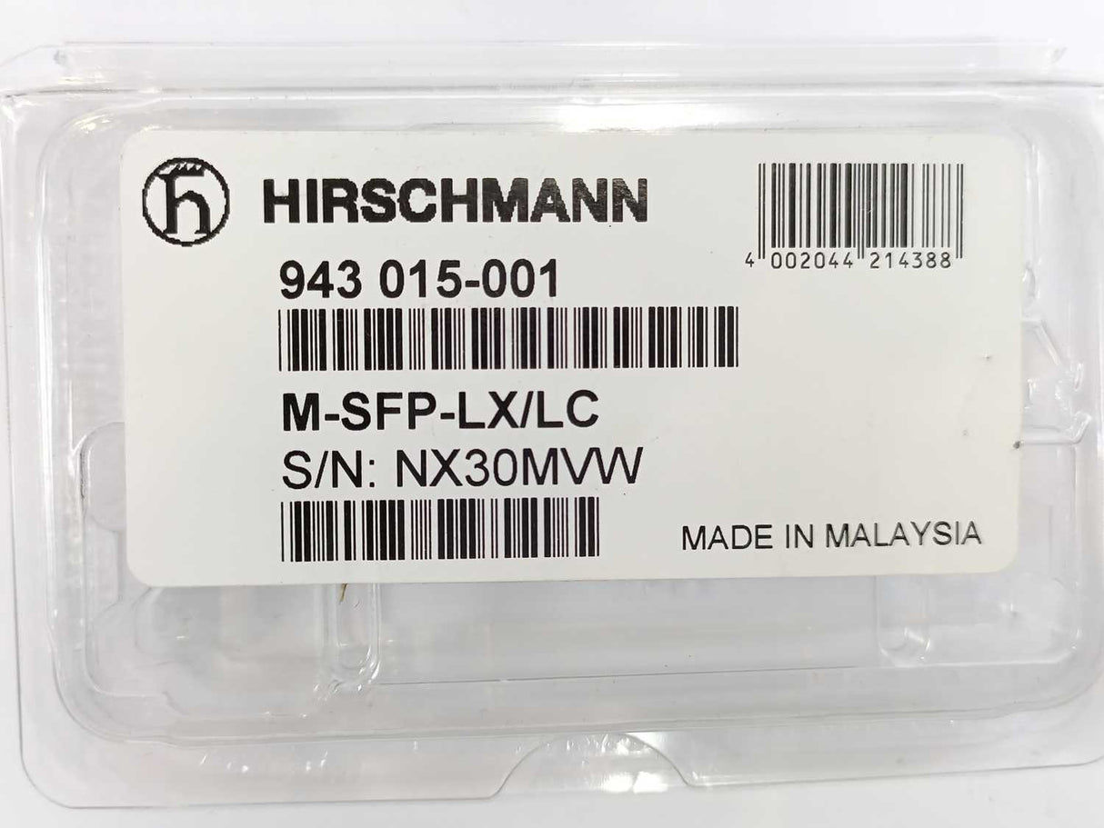 Hirschmann 943 015-001 M-SFP-LX/LC Ethernet Transciver