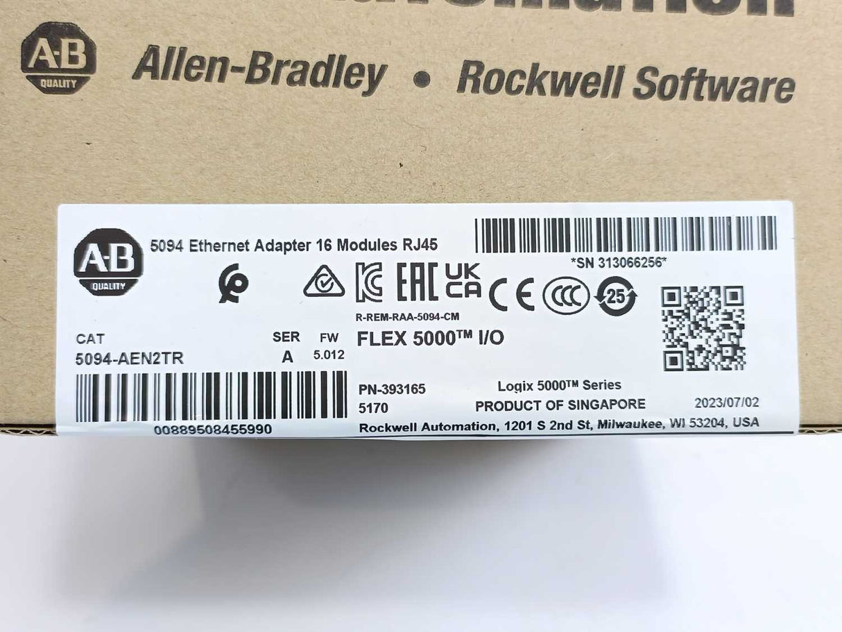 AB 5094-AEN2TR Ser. A 5094 Ethernet Adapter 16 Modules RJ45