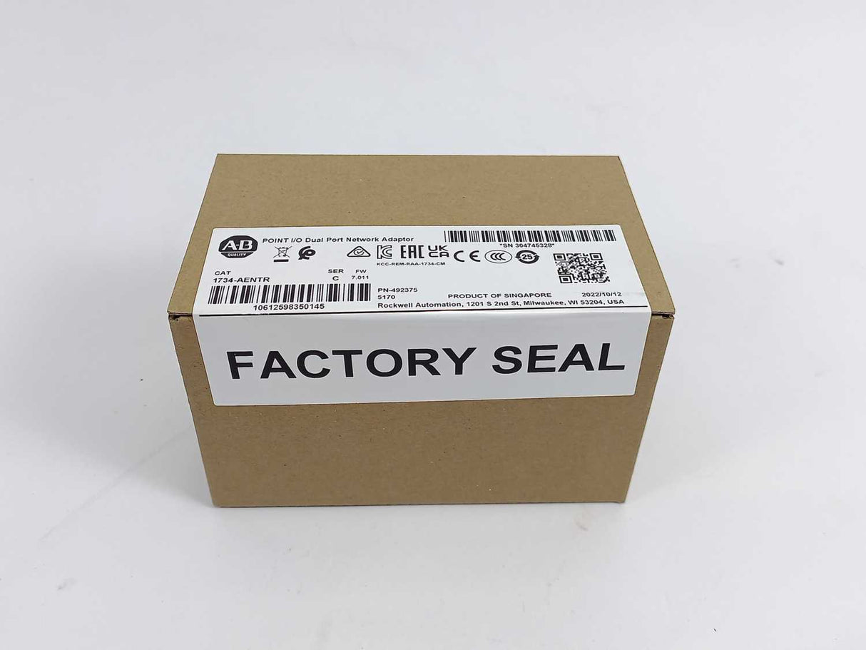 AB 1734-AENTR Ser. B FW. 5.015 POINT I/O Dual Port Network Adaptor