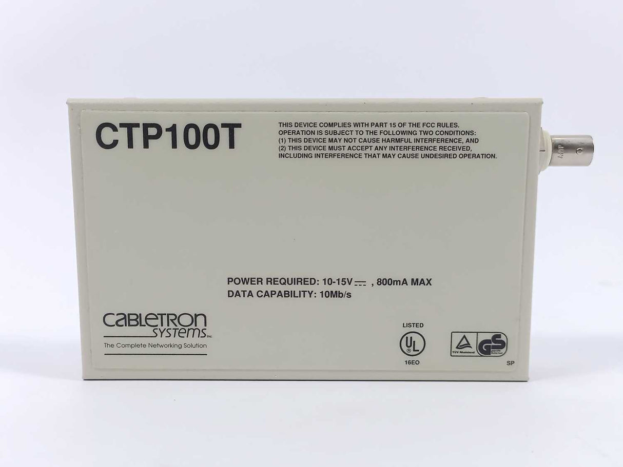 Cabletron Systems CTP100T 10BASE-2 to 10BASE-T Adapter with LANVIEW