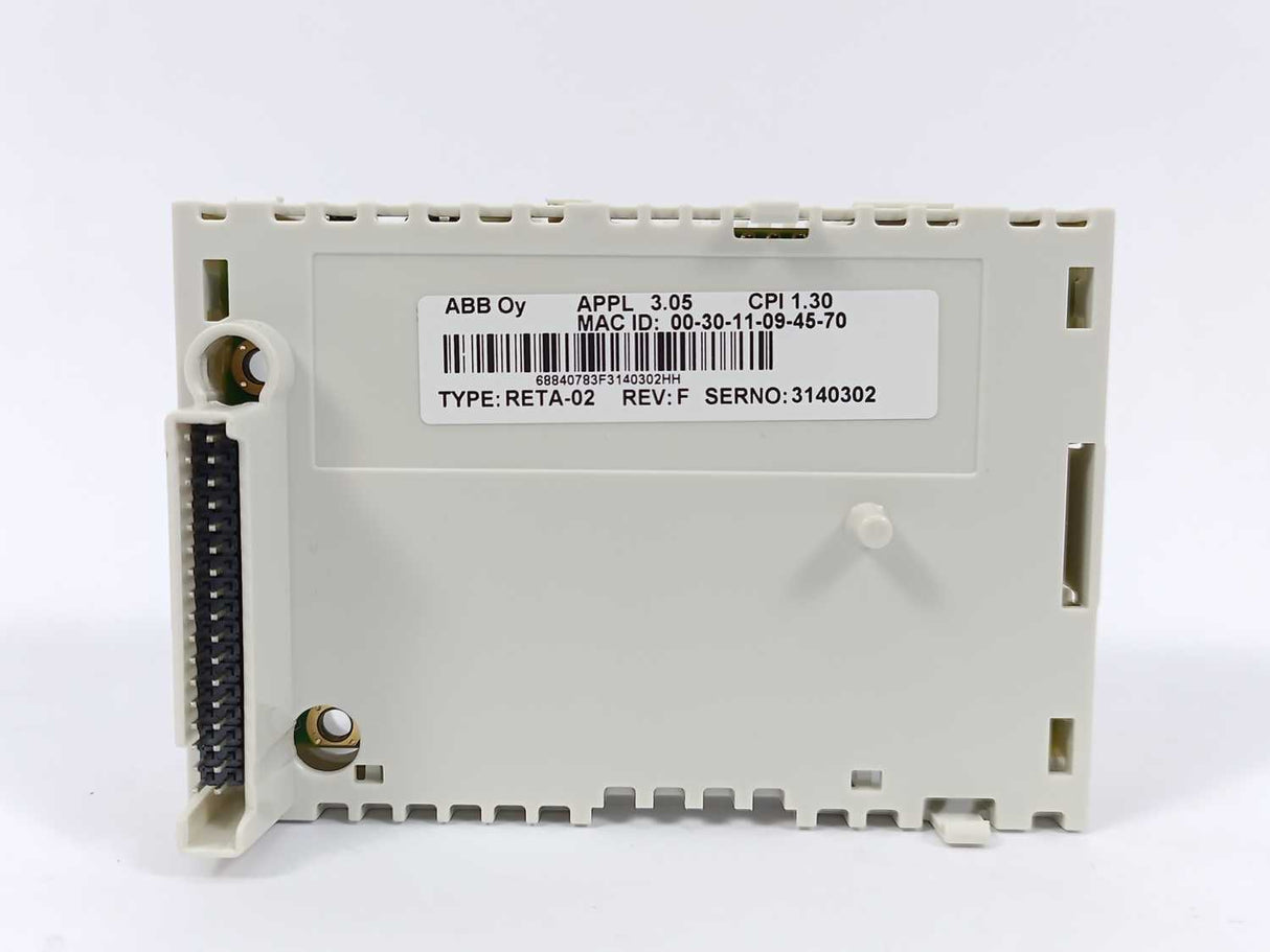 ABB RETA-02 Rev: F Ethernet Adapter