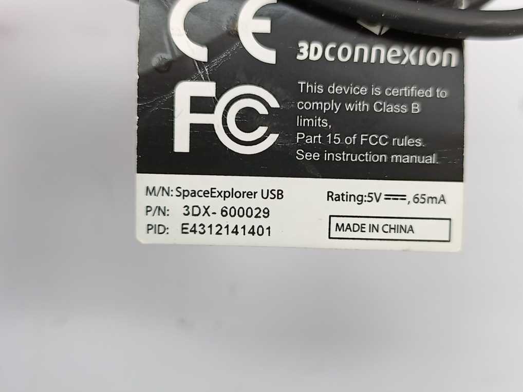 3DConnexion SpaceExplorer Professional 3D-Mouse for CAD and Design 3DX-600029