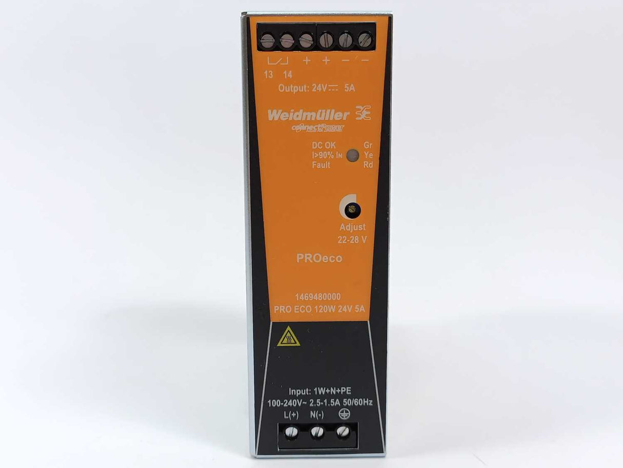 WEIDMULLER 1469480000 Power Supply PRO ECO 120W 24V 5A