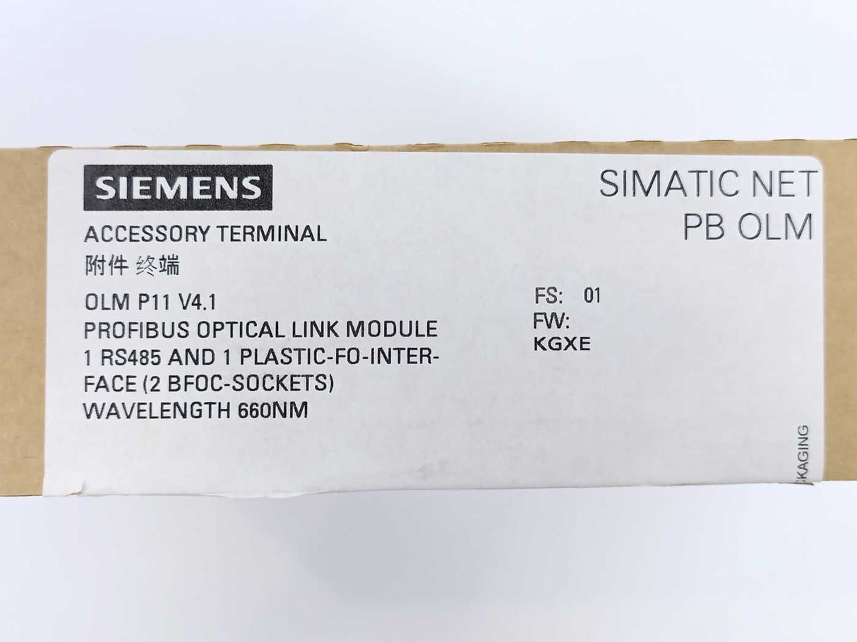 Siemens 1P6GK1503-2CA01 V4.1 PROFIBUS Optical Link Module Accessory Terminal