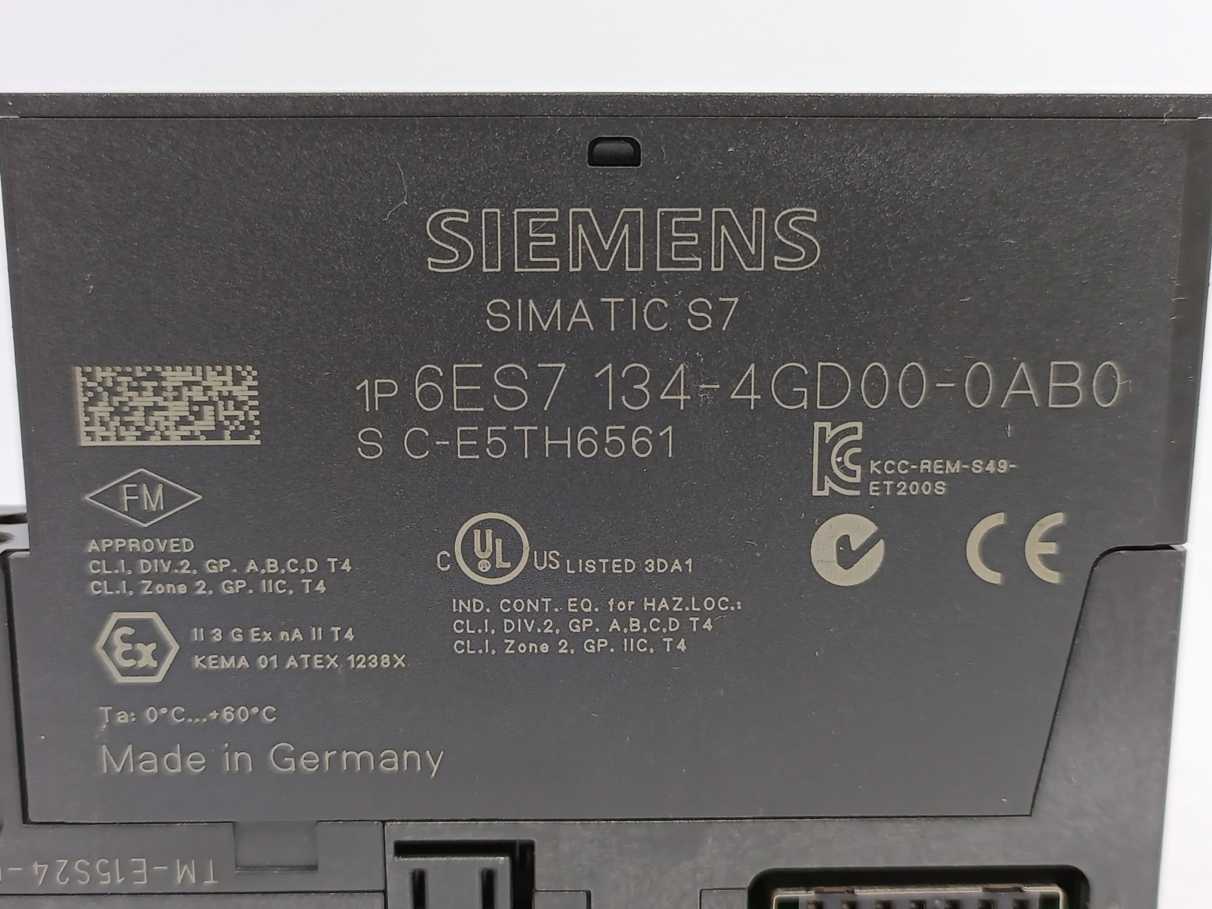Siemens 6ES7134-4GD00-0AB0 Electronics Module 4 AI I-2 Wire