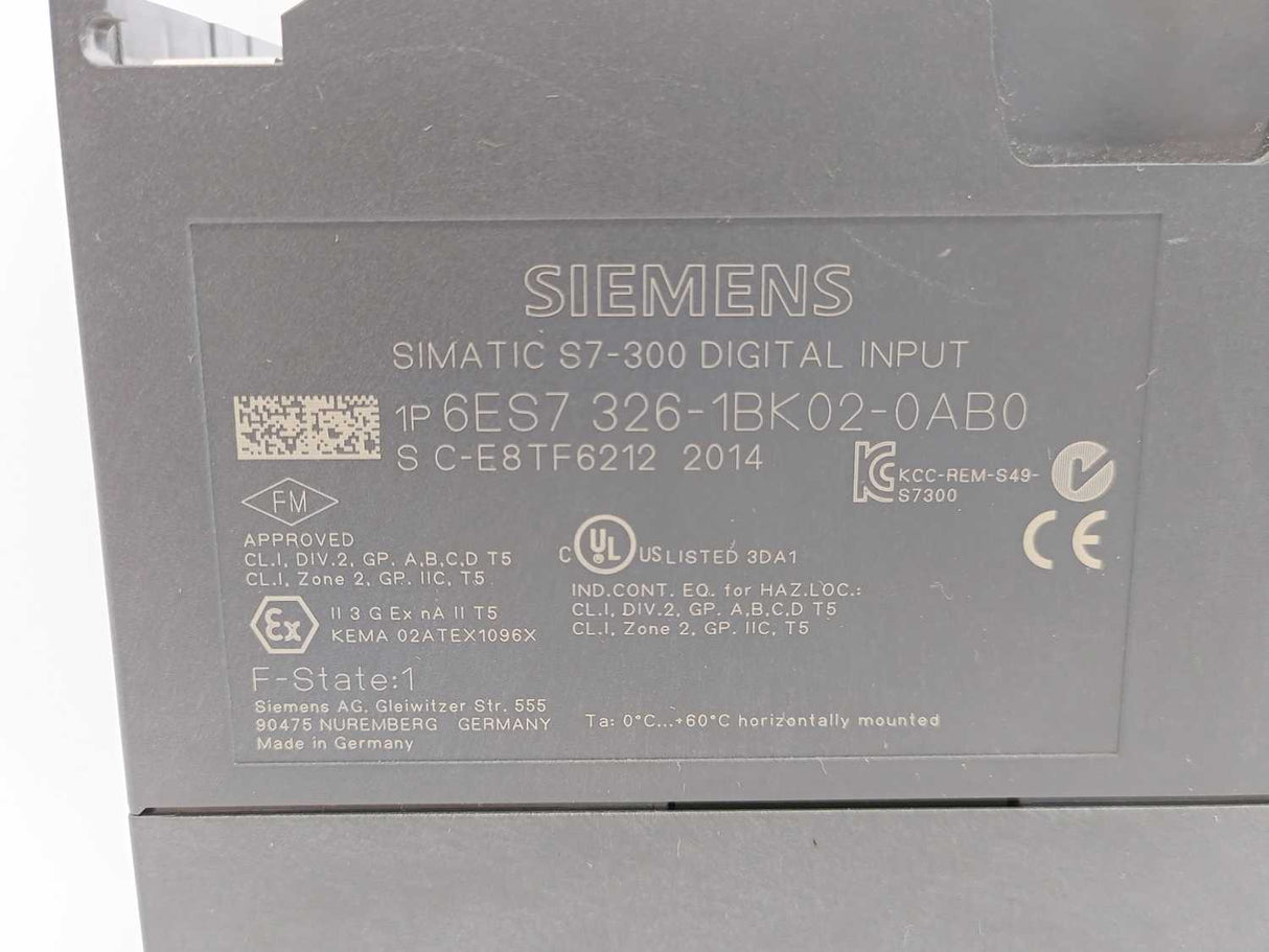 Siemens 6ES7 326-1BK02-0AB0 Simatic S7