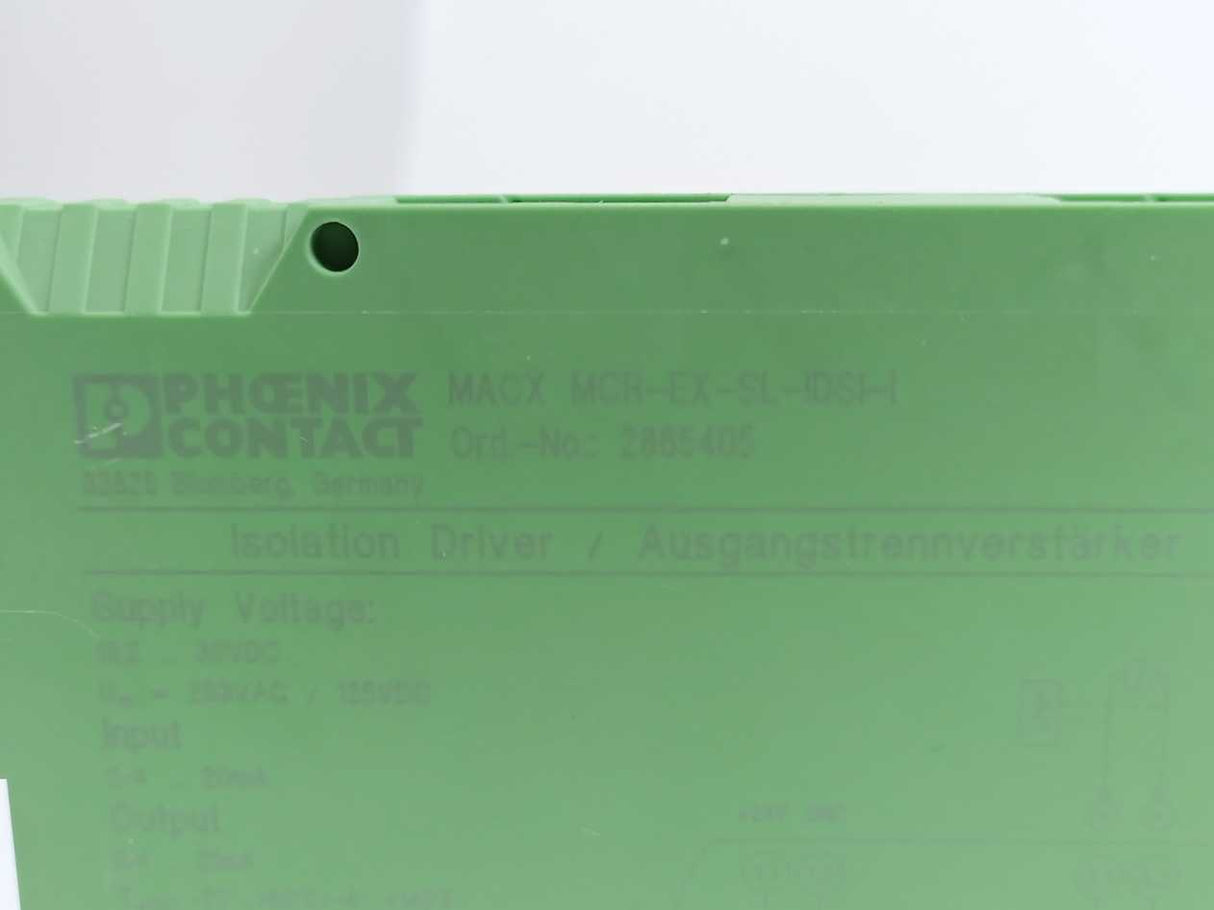 Phoenix Contact 2865405 MACX MCR-EX-SL-IDSI-I Output Signal Conditioner