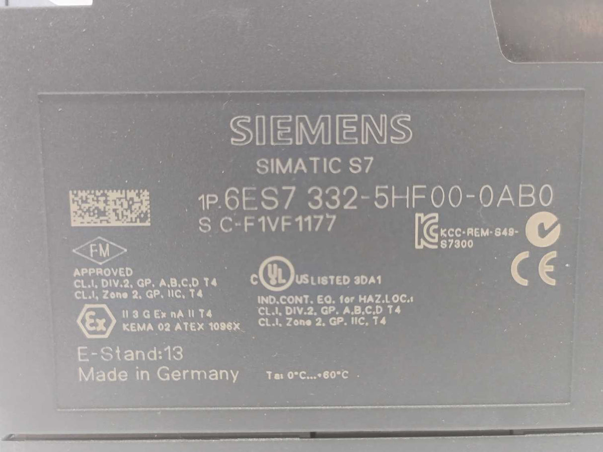 Siemens 6ES7332-5HF00-0AB0 Simatic S7 Analog Output Module