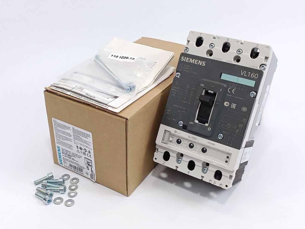Siemens 3VL2716-1SP36-0AA0 VL160N Circuit Breaker