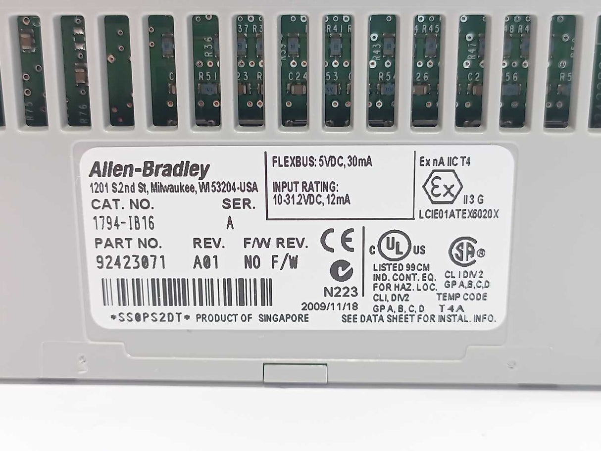 AB 1794-IB16 Ser. A 24 VDC Sink Input Module