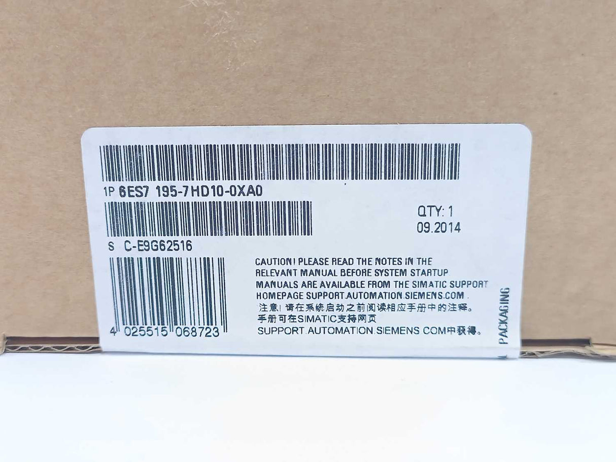 Siemens 6ES7195-7HD10-0XA0 SIMATIC S7 DP Bus module for ET200M
