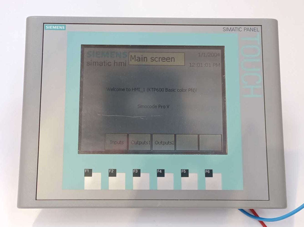 Siemens 6AV6647-0AD11-3AX0 SIMATIC HMI KTP600 Basic Color PN