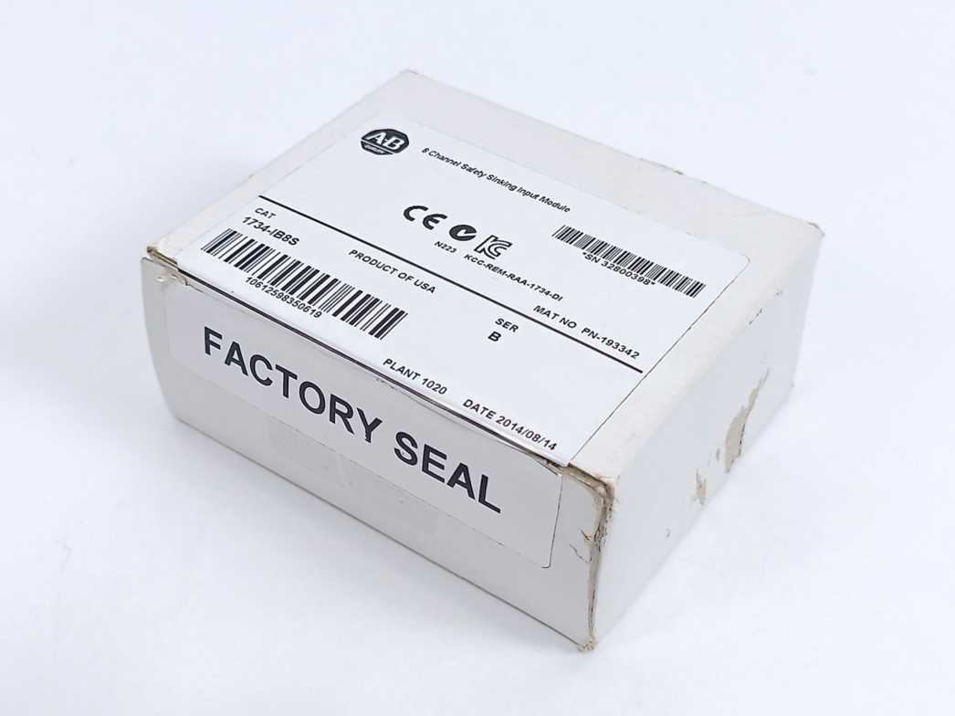 AB 1734-IB8S Ser. B 8 Channel Sfty Sinking Inp Mod PN-25132