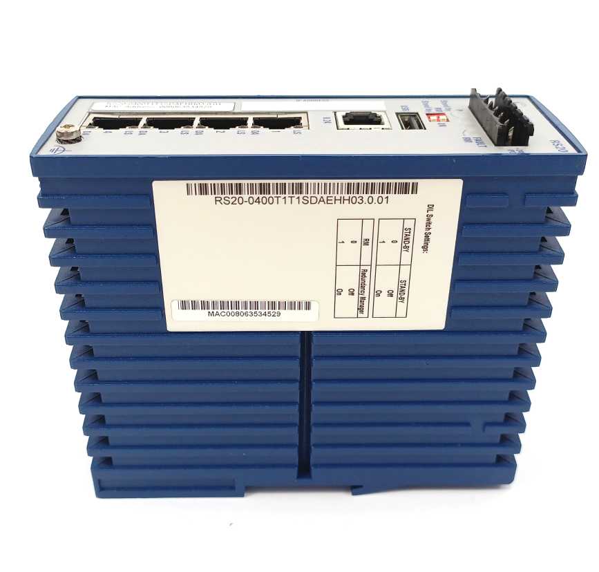 Hirschmann RS20 Rail switch RS20-0400T1T1SDAEHH03.0.01