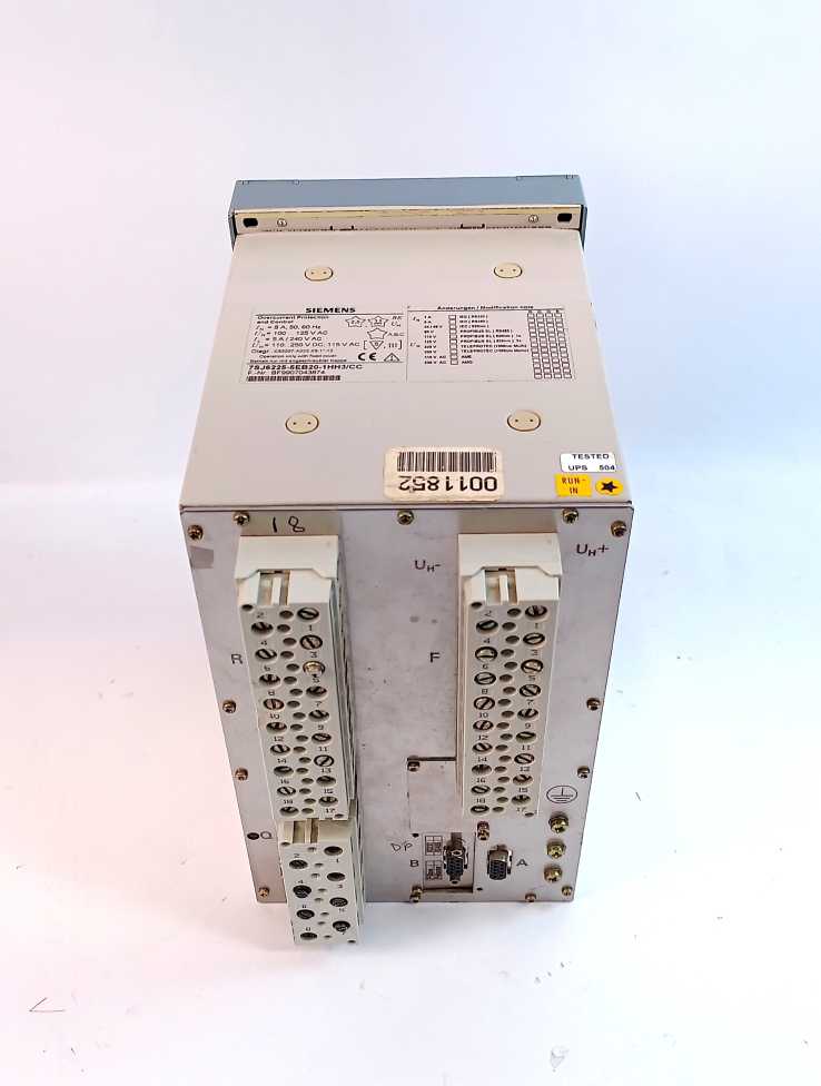 Siemens 7SJ6225-5EB20-1HH3/CC Overcurrent Protection and Control 7SJ62