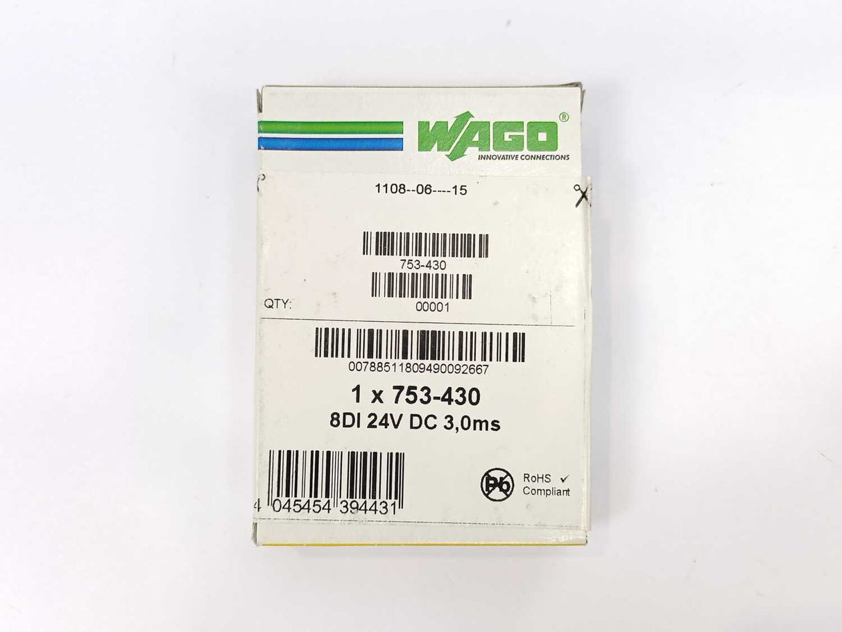 Wago 753-430 Digital 8-channel input 24 VDC