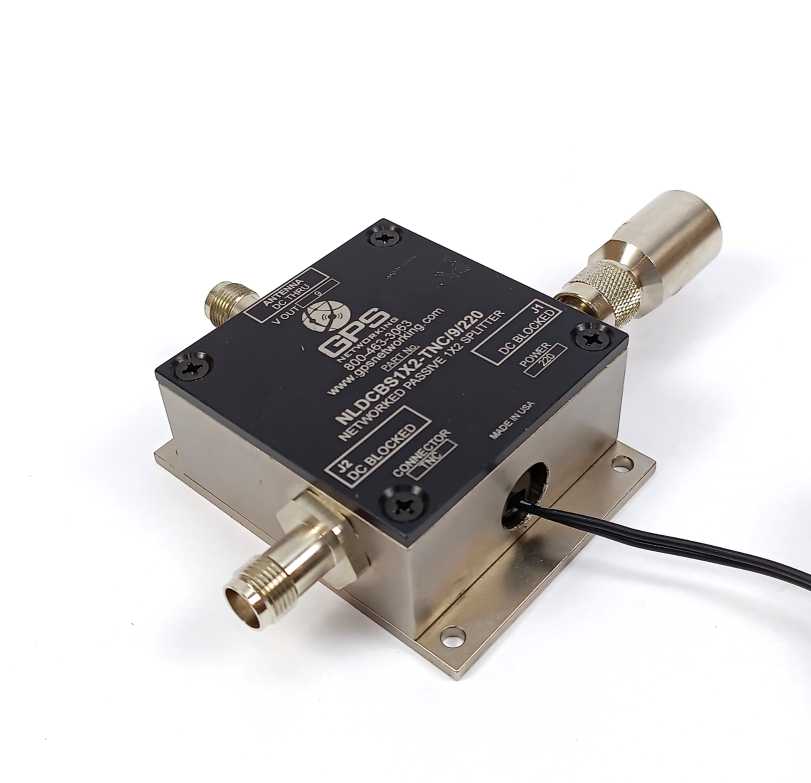 GPS Networking NLDCBS1X2-TNC/9/220 Networked Passive 1X2 Splitter w/ PSU