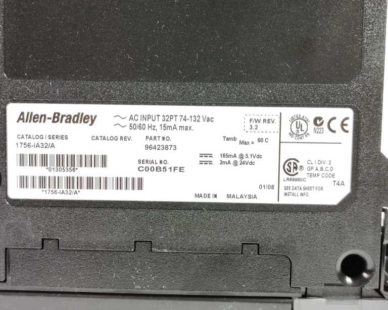 AB 1756-IA32 Ser. A AC Input Module