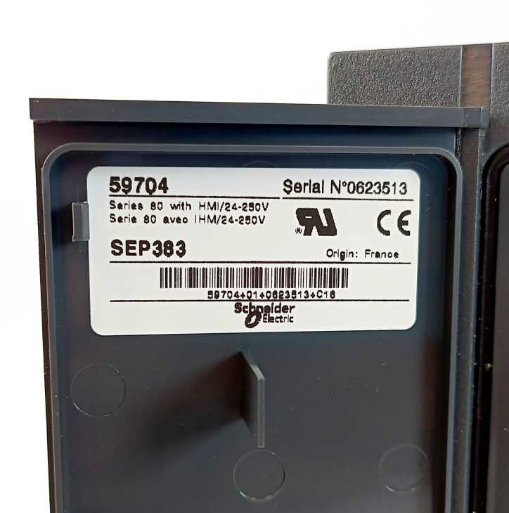 Merlin Gerin 59704 SEP383 w/ HMI w/ 59707 & 59737