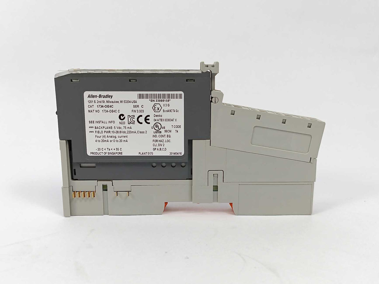 AB 1734-OE4C Ser. C Output Module w/ 1734-RTB Ser. A & 1734-MB Ser. A